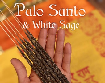 100% Pure Sacred Palo Santo  & White Sage Incense Sticks for Cleansing and Purifying!