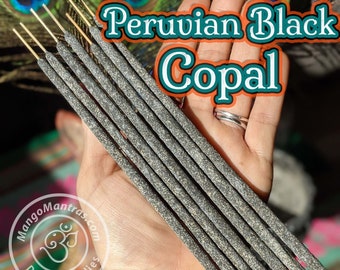 100% Pure Sacred Peruvian Black Copal Sticks for Protection, Blessing, & Purification!