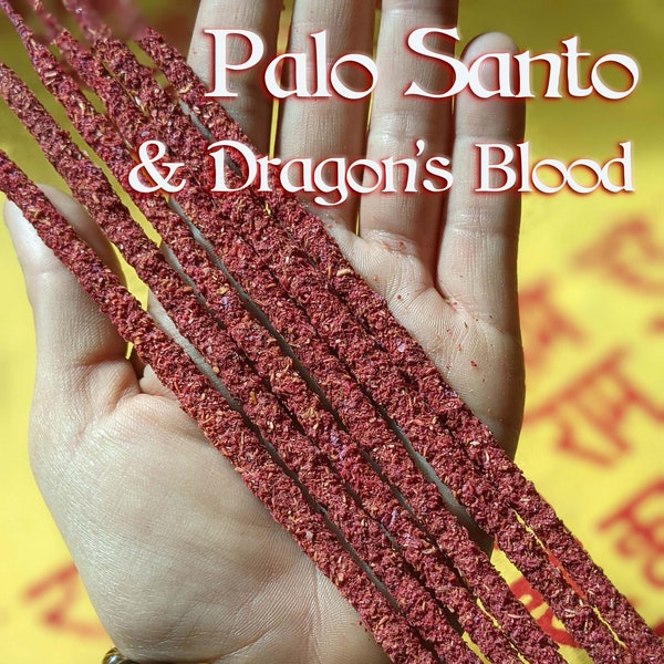 Palo Santo & Dragon's Blood Resin Incense Sticks for Protection, Purifying and Blessing!