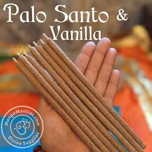 Palo Santo & Vanille Wierookstokjes voor Reiniging en Zuivering!