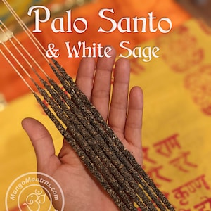 100% pure heilige Palo Santo en witte salie wierookstokjes voor reiniging en zuivering!