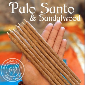 100% pure heilige Palo Santo en sandelhout wierookstokjes om te zuiveren, beschermen en zegenen!