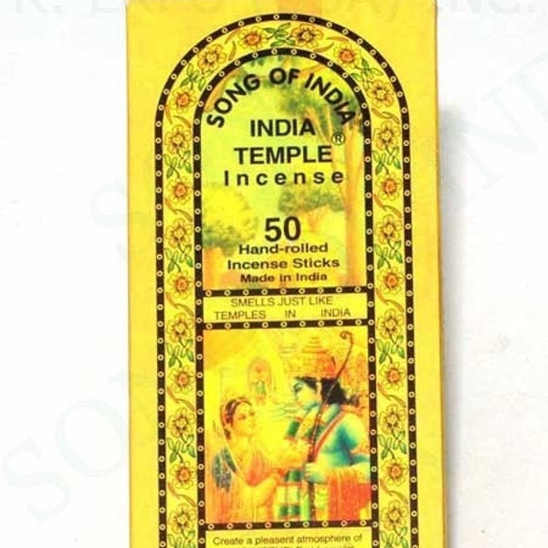 Song Of India - India Temple Incense - 50 Stick Pack