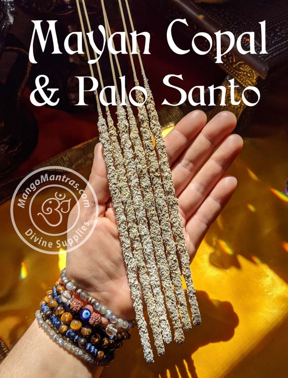 100% Pure Sacred Mayan Copal & Palo Santo Resin Incense Sticks for Blessing, Purifying and Protection!