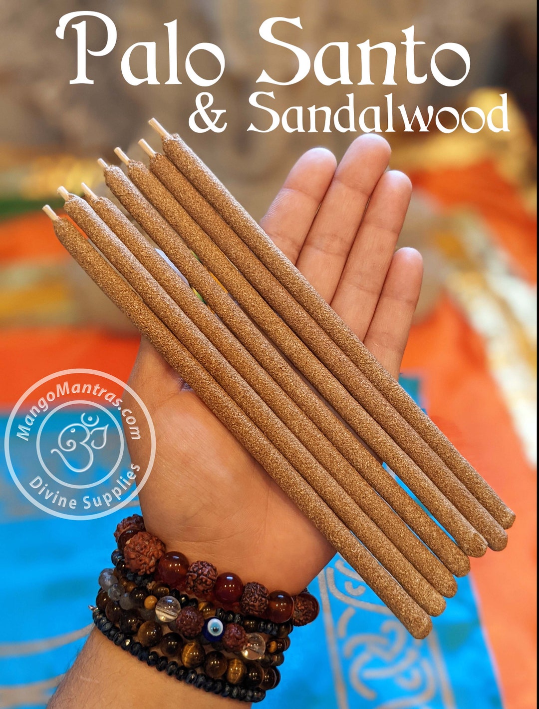 100 Pure Sacred Palo Santo & Sandalwood Incense Sticks to Purify