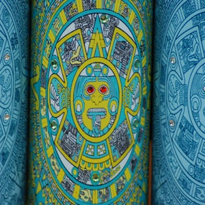 Aztec/Azteken-Kalender-Kerze mit Swarovski Crystals