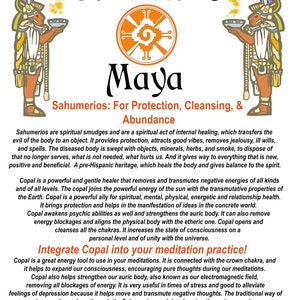 100% Pure Sacred Mayan Copal Incense for Protection, Cleansing, and Purifying image 2