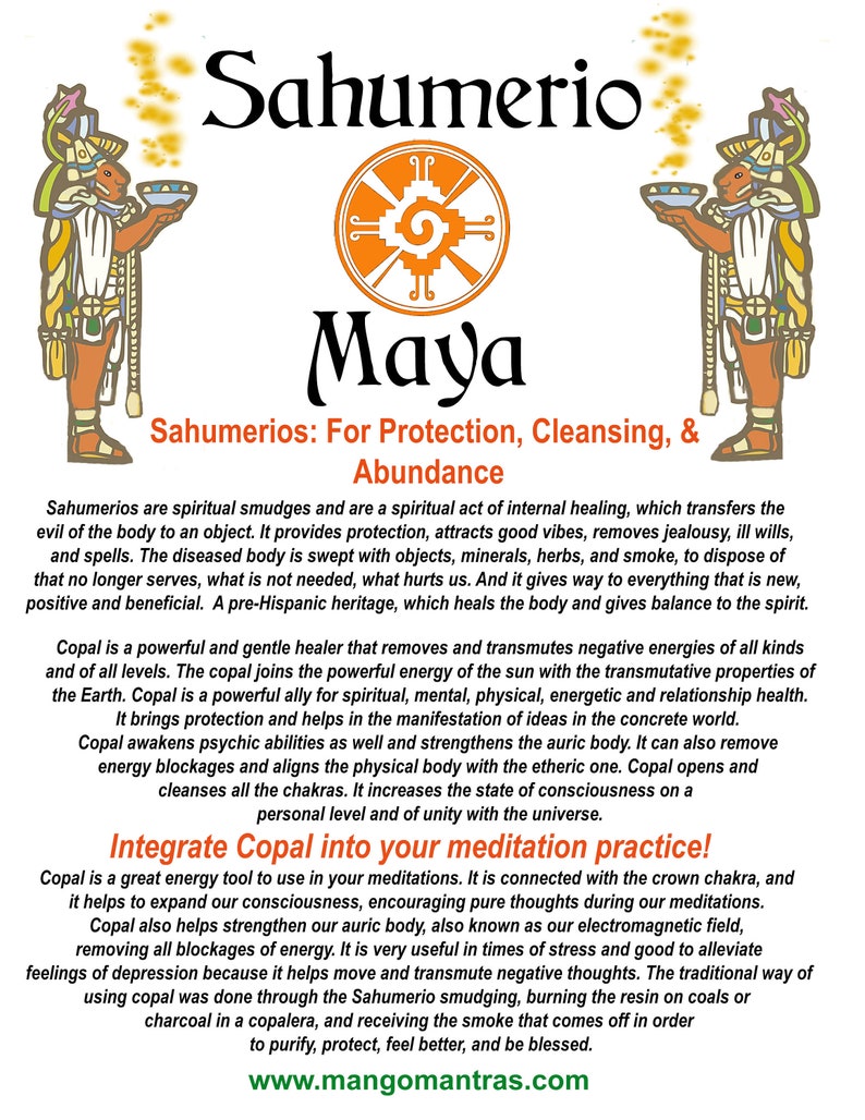 100% Pure Sacred Mayan Copal Incense for Protection, Cleansing, and Purifying image 2