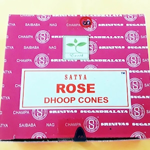 Rose - Satya Incense Dhoop Cones