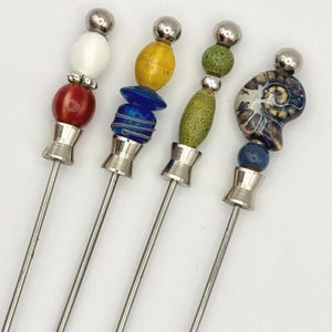 Olive & Cocktail Pick, Specialty Glass Bead, Garnish, Appetizer Pick, Entertaining