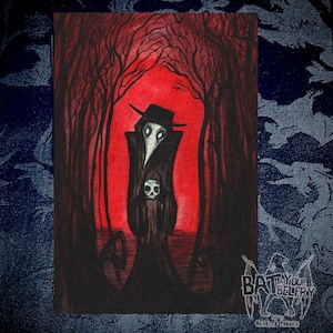 Black Plague Doctor Fine Art Print