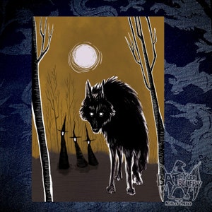 The Wolf and the Witches Fine Art Print