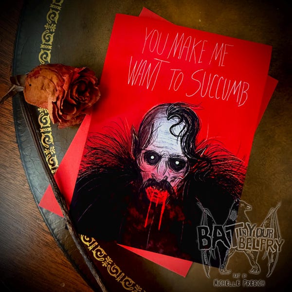 Nosferatu Valentines Day Greeting Card