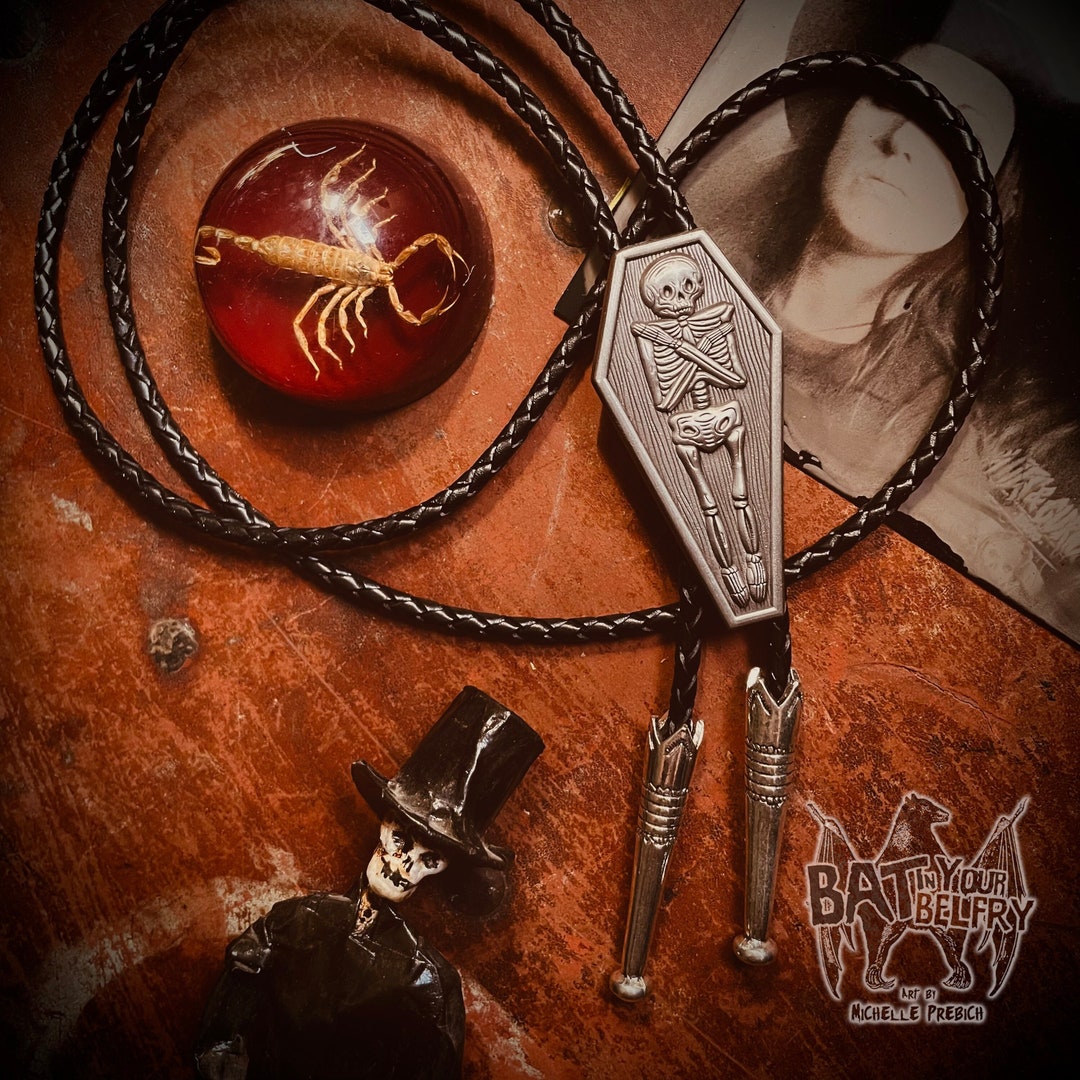 Coffin Boothill Dark Western Gothic Halloween Bolo Tie - Etsy