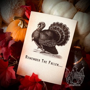Carte de voeux de Thanksgiving Turquie