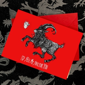 Carte de voeux noire Phillip pour la Saint-Valentin