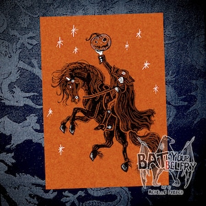 The Headless Horseman Rides Again  Sleepy Hollow Fine Art Print