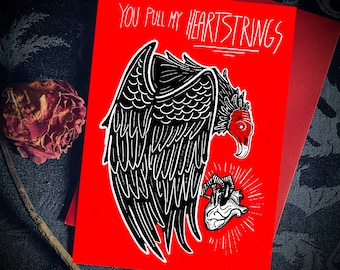 Turkey Vulture Valentines Day Greeting Card
