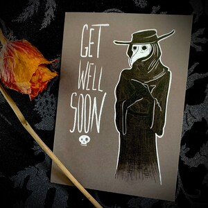 Plague Doctor guérit bientôt Carte de vœux