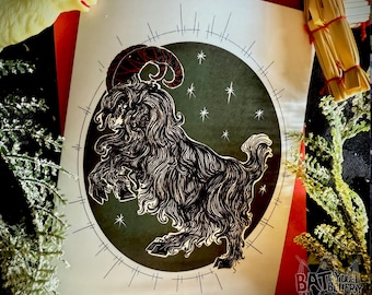 Yule Goat Greeting Card