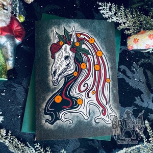Cartão Retrato Mari Lwyd