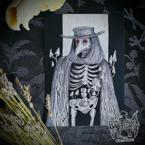 Mushroom Plague Doctor Art Print