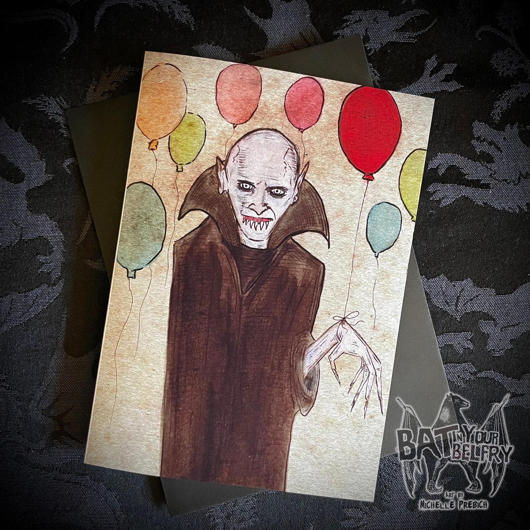 Vampire Birthday Greeting Card - Etsy