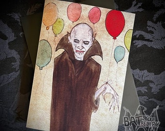 Vampire Birthday Greeting Card