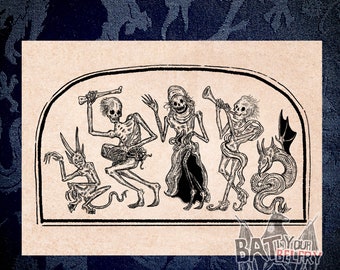 Danse Macabre Parade Fine Art Print - Etsy