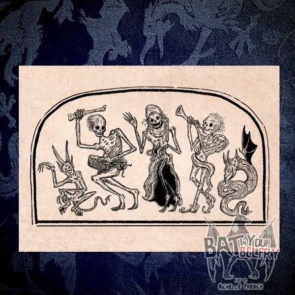 Danse Macabre Parade Fine Art Print