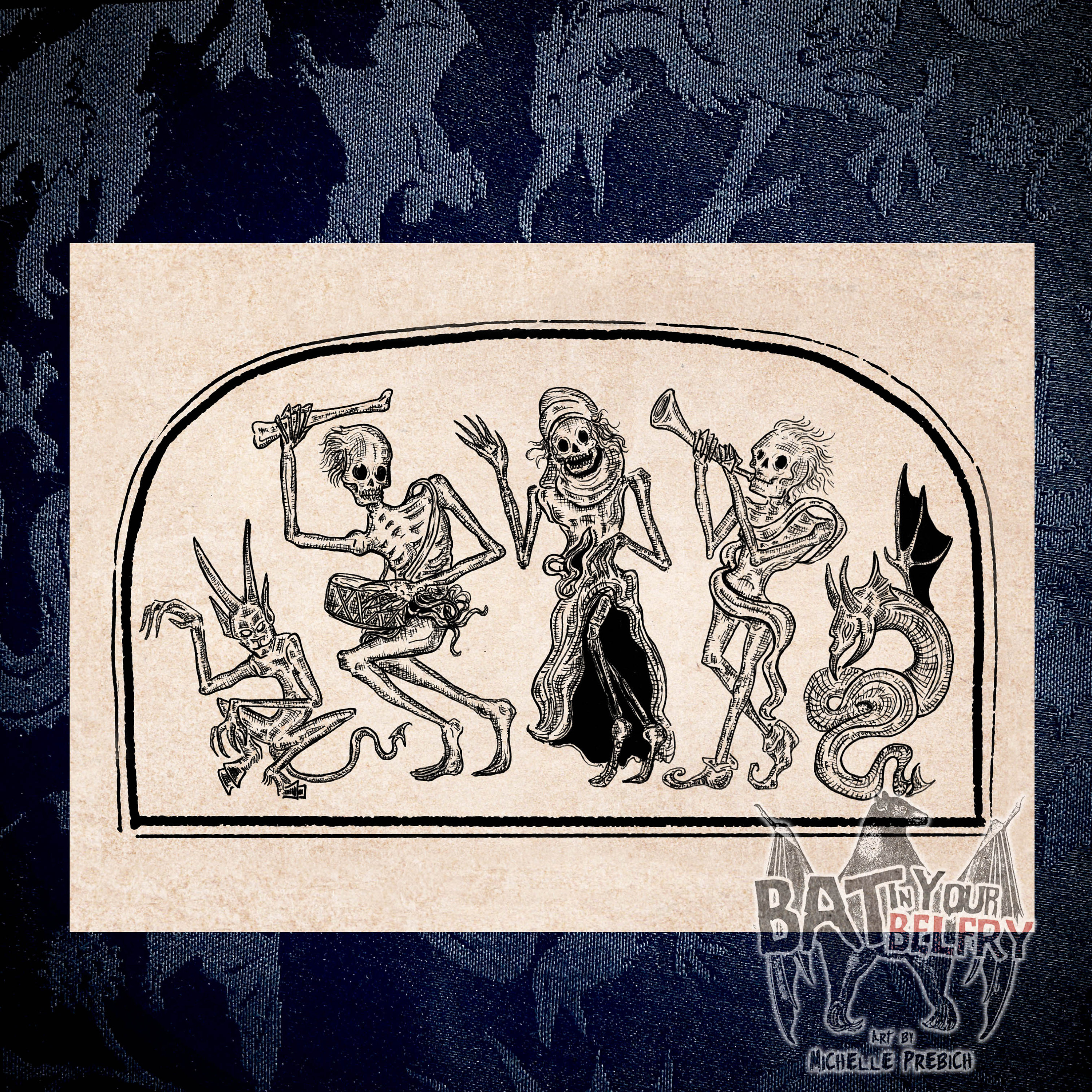 Danse Macabre Parade Fine Art Print - Etsy