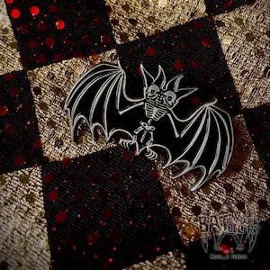 Two Headed Bat Enamel Pin