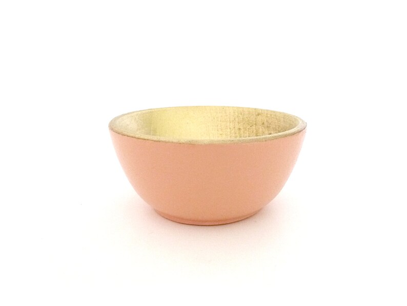 engagement gift gift for her Peach and gold wood dish jewelry dish pastel home decor ring cup mini jewelry holder