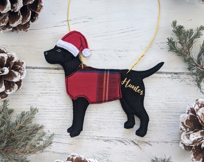 labrador tree decoration, black lab, Labrador decoration, Labrador bauble, tree decoration, pet decor, labrador gift, dog christmas tree