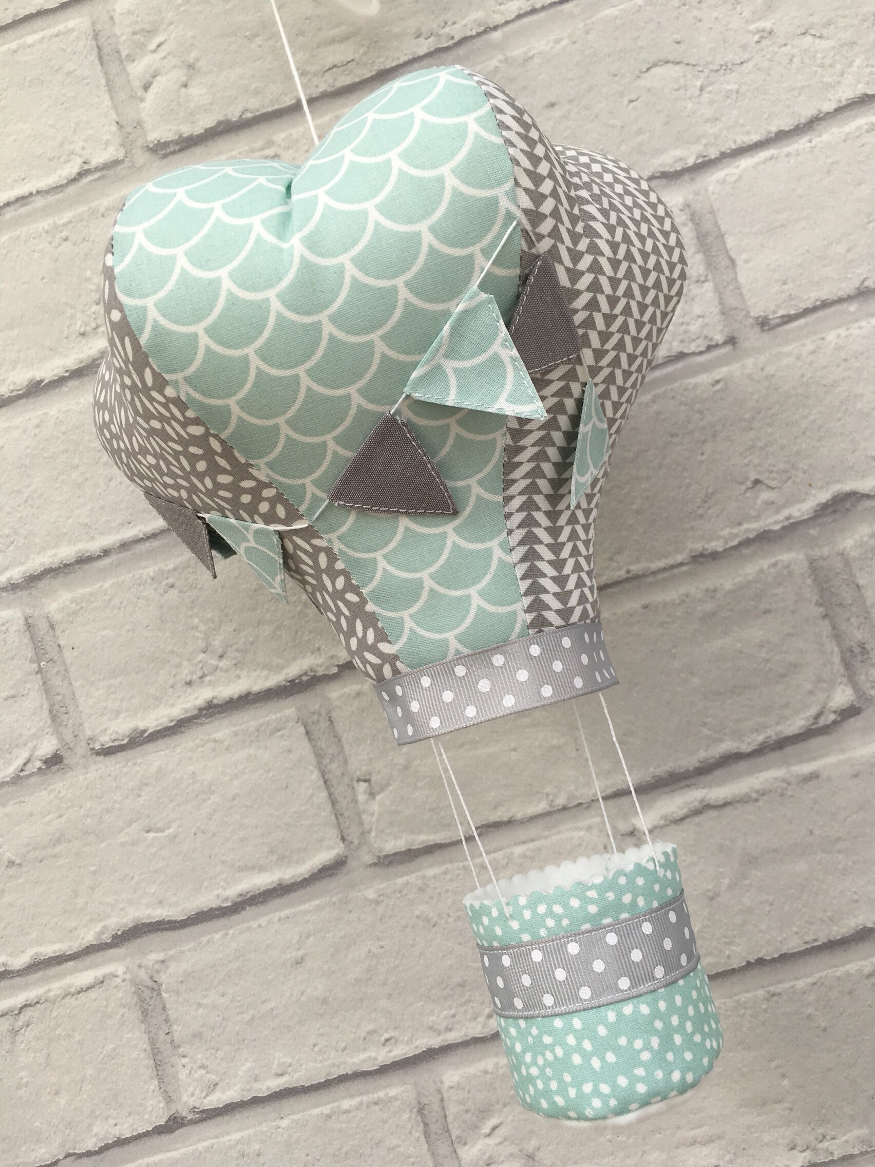 Nursery Decor Hot Air Balloon Decoration Hanging Mobile Etsy