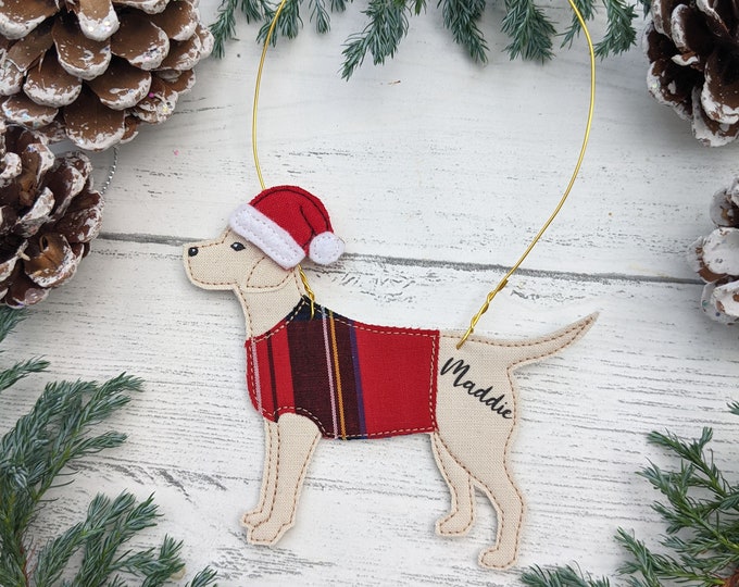 Christmas dog, labrador tree decoration, golden lab, Labrador decoration, golden labrador, tree decoration, pet decor, Christmas pet decor