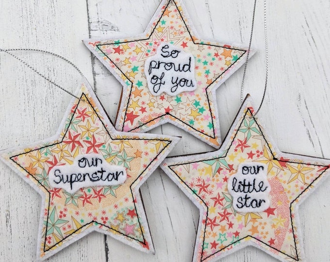 Affirmation Stars, letterbox gift, thinking of you, keep smiling, you got this, superstar, our little star, gifts for kids, gifts for friend