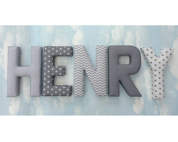 fabric letters for nursery wall