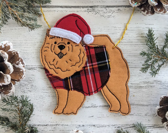 Chow Chow, Chow chow ornament, Christmas decoration, Dog decoration, Dog gift, Pet gift, Chow chow gift, Christmas Tree decoration