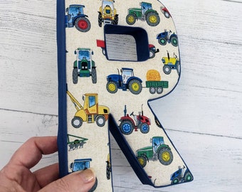 Tractor decoration, tractor theme, Farm nursery decor, farm decor, farmyard theme,  kids room, wall letter, tractor nursery, nursery decor