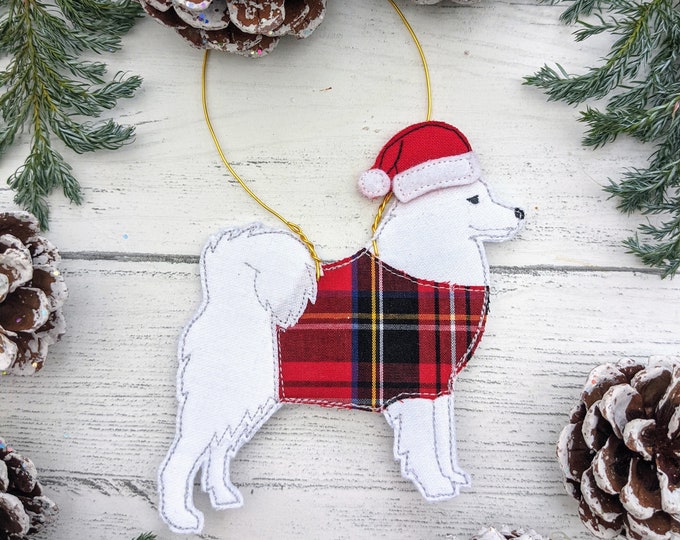 Japanese Spitz, Japanese Spitz ornament, Christmas decoration, Dog decoration, Dog gift, Pet gift, Japanese Spitz gift, Japanese Spitz decor