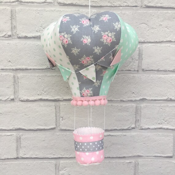 Crib Mobile Hot Air Balloon Mobile Hanging Mobile Hot Air Etsy