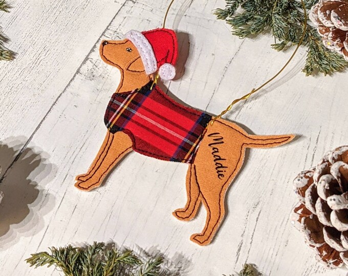 labrador tree decoration, fox red lab, Labrador decoration, Labrador decor, tree decoration, pet decor, Christmas pet decor,fox red Labrador