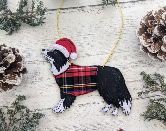 Border Collie, Collie ornament, Christmas decoration, Dog decoration, Dog gift, Border Collie gift, Border Collie xmas, Pet gift, Dog lover