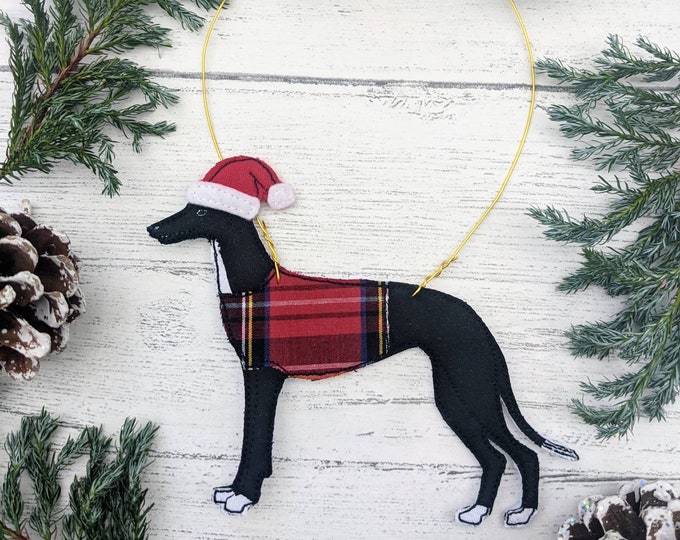 Greyhound, Greyhound ornament, Christmas decoration, Dog decoration, Dog gift, greyhound gift, greyhound xmas, Pet gift, Dog lover