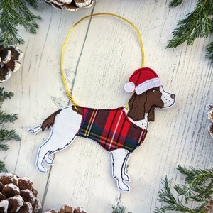 Springer spaniel, spaniel ornament, Christmas decoration, Dog decoration, Dog gift, Springer spaniel gift, xmas dog, Pet gift, Dog lover