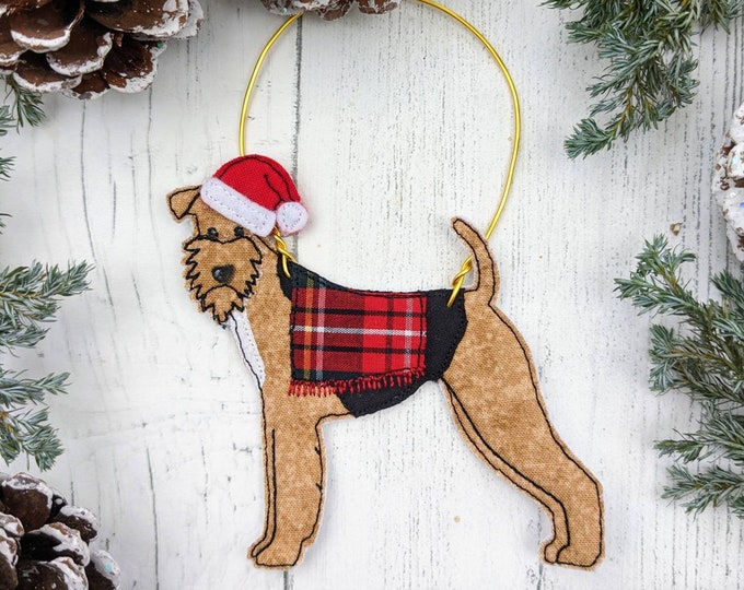 lakeland terrier, Lakeland terrier decoration, terrier decoration, Lakeland terrier decor, tree decoration, pet decor, Christmas pet gift