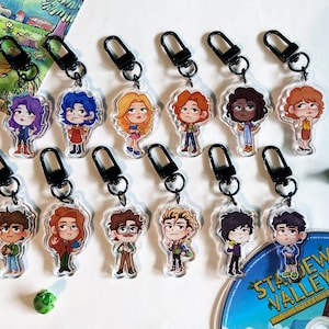 Dijes acrílicos en miniatura de 1,5 pulgadas de la pareja de Stardew Valley