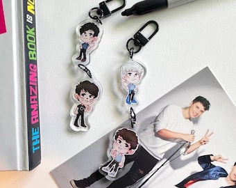 Dan and Phil 1.5in Mini Linking Acrylic Charms