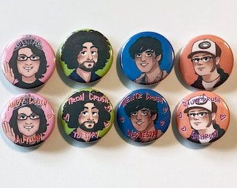 Fall Out Boy Old School 1.5in Button Pins